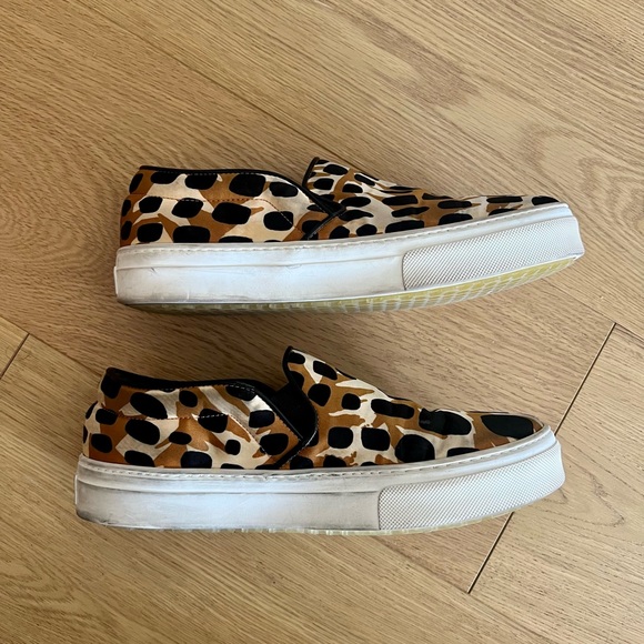 Celine Leopard Satin Sneakers - Picture 5 of 8